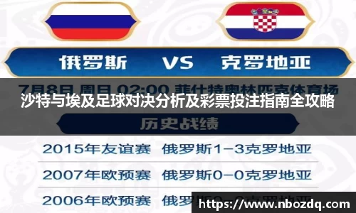 沙特与埃及足球对决分析及彩票投注指南全攻略